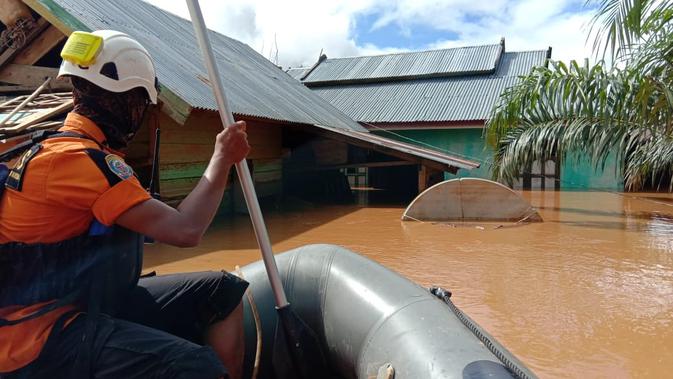 Rumah milik korban banjir yang rusak, akan digantikan dengan hunian sementara dan rumah permanen.(Liputan6.com/Ahmad Akbar Fua)