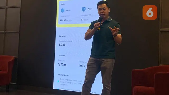 saat memaparkan fitur U-Buddy dalam acara peluncuran U-Buddy, Fitur Integrasi Wearable Device pada U by Prodia, Rabu (07/10/2026).