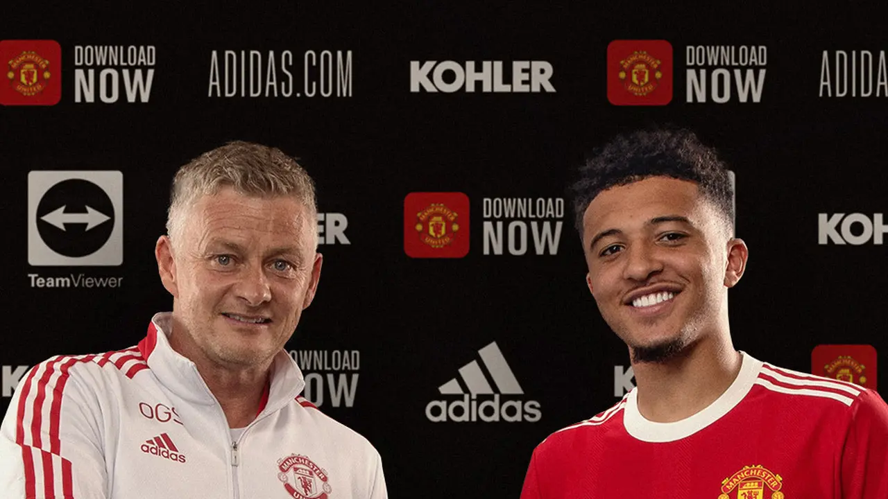 Jadon Sancho resmi bergabung dengan Manchester United.