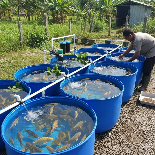 Ikan yang Cocok Dibudidayakan di Drum Bekas (Foto: Gemini AI)