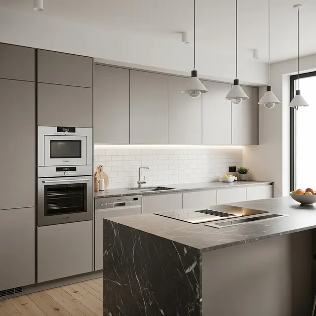 Dapur Cantik Model Dapur Minimalis Modern Terbaru (Image by Gemini AI)