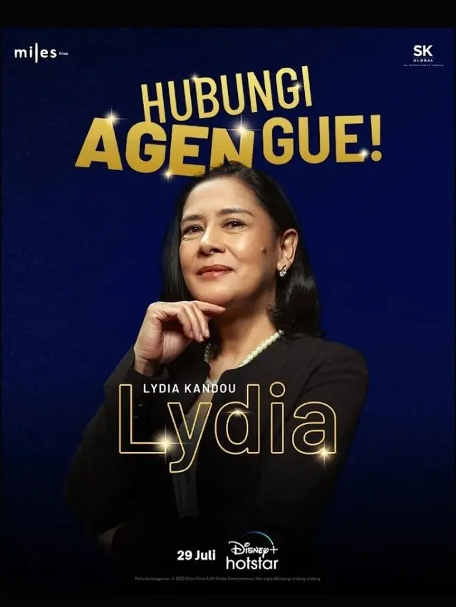 Lydia Kandou sebagai Lydia dalam serial Hubungi Agen Gue!. (Foto: Dok. Instagram @lydiakandou_)