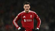 Gelandang Liverpool, Florian Wirtz, bereaksi selama pertandingan sepak bola Liga Inggris antara Liverpool dan Sunderland di Anfield, Liverpool, Inggris barat laut, pada 3 Desember 2025. (Paul ELLIS / AFP)
