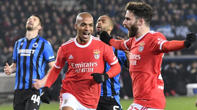 Foto: Sikat Club Brugge di Kandangnya, Benfica Tatap Perempatfinal Liga Champions 2022 / 2023
