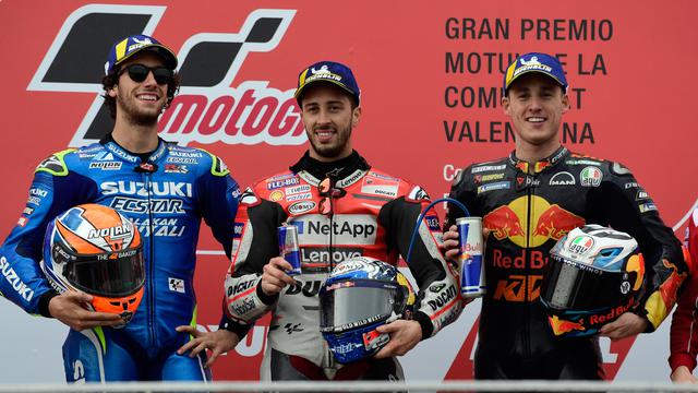 Aksi Balapan Andrea Dovizioso Juara MotoGP Valencia