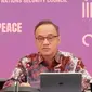 Teuku Faizasyah, Juru Bicara Kemlu RI dalam acara press briefing bersama awak media pada Jumat 7 Agustus 2020.