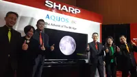 Sharp memperkenalkan televisi LED 8K ke Indonesia (Liputan6.com/ Agustin Setyo W)