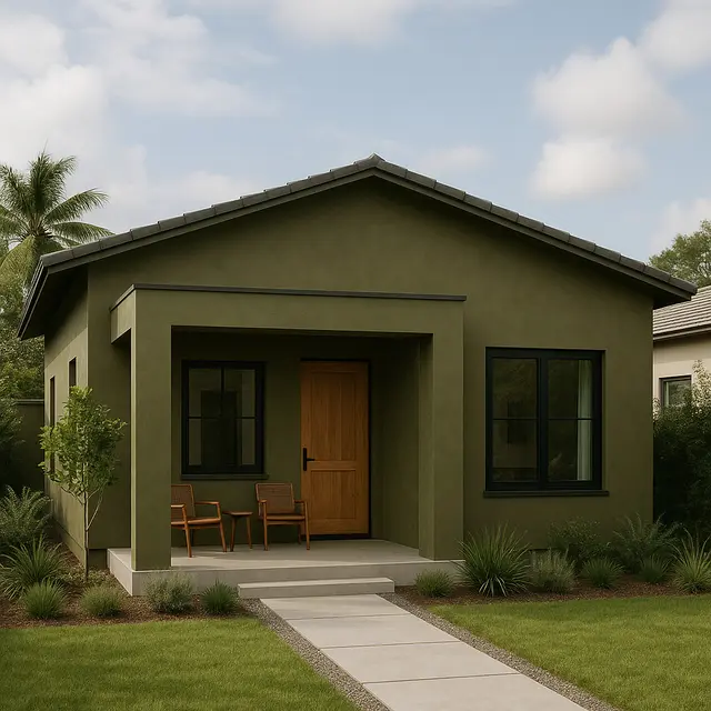 Inspirasi Warna Cat Rumah Minimalis 1 Lantai Tren 2025 (Foto: ChatGPT)