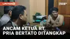 Pria Bertato Ancam Ketua RT di Depok Sambil Mabuk