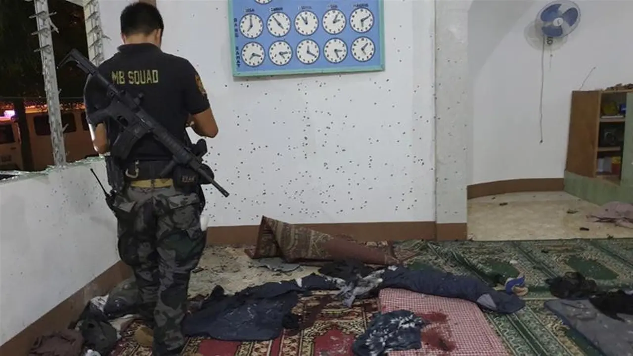 Teror granat di masjid di Zamboanga, Filipina pada 30 Januari 2019 dini hari waktu lokal (kredit: Armed Forces of the Philippines)