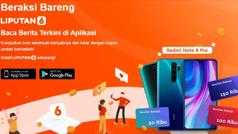 Beraksi Bareng Liputan6.com Berhadiah Redmi Note 8 Pro. (Liputan6.com)