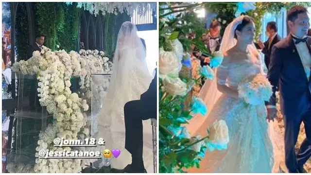 6 Potret Pernikahan Jessica Tanoesoedibjo dan Jonathan Natakusuma, Berlangsung Khidmat