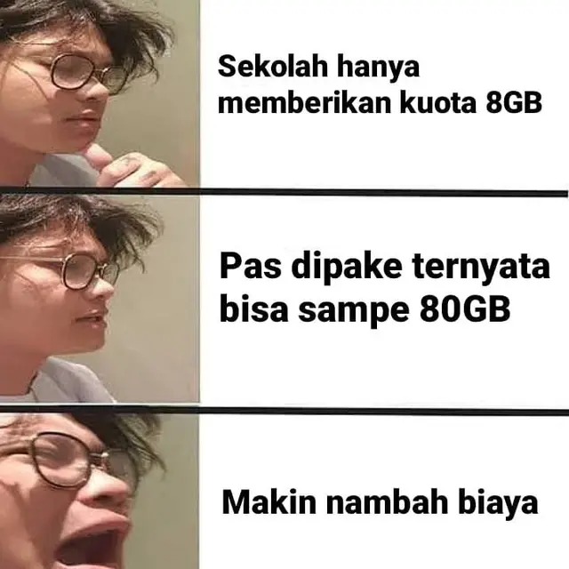 7 Meme Siswa Jalani Sekolah Online Ini Bikin Ngelus Dada
