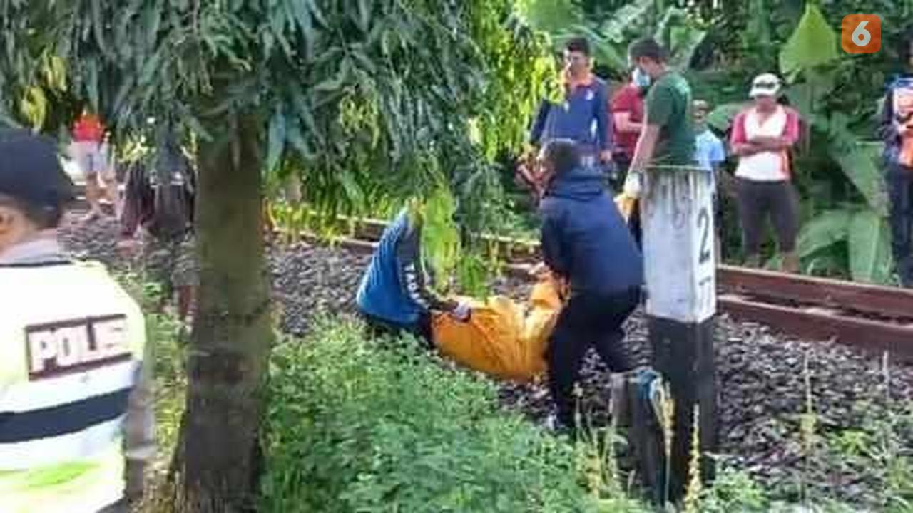 Ibu dan bayinya tertabrak Kereta Api (Liputan6.com/Istimewa)