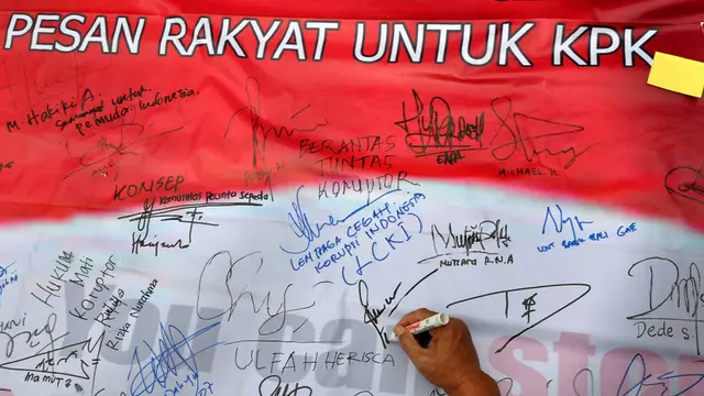 Sejuta Tanda Tangan Menyambut Hari Antikorupsi Internasional
