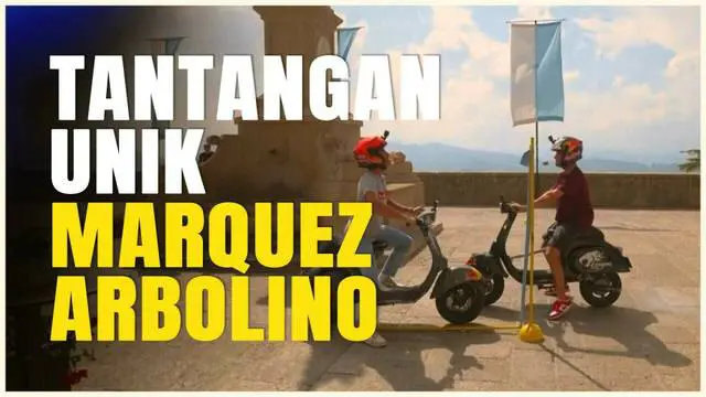 VIDEO: Marc Marquez dan Tony Arbolino Bersaing dalam Perlombaan Unik, Jadi Pengantar Pizza!