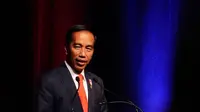 Presiden Jokowi menyapa Warga Negara Indonesia (WNI) di Amopura Gathering, Museum Te Papa, Selandia Baru, Senin (19/3/2018) (Dok. Istana Negara)