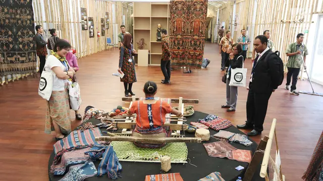 Peserta IMF-Bank Dunia Mengenal Nusantara di Paviliun Indonesia