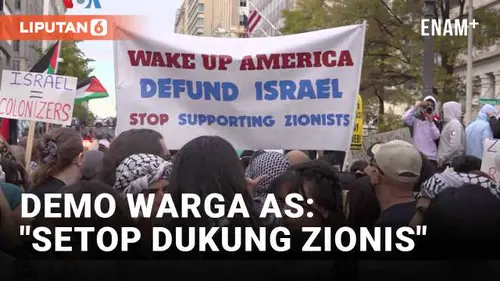 VIDEO: Demo Warga AS ke Gedung Putih, Desak Gencatan Senjata di Gaza