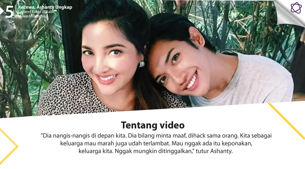 Kecewa, Ashanty Ungkap Sederet Fakta di Balik Video Millendaru. (Foto: Instagram/millencyrus, Desain: Nurman Abdul Hakim/Bintang.com)