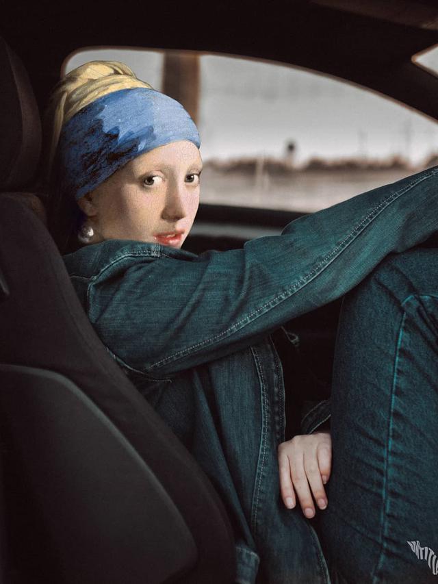 6 Ilustrasi Jika 'Girl with a Pearl Earring' Hidup di Dunia Nyata Ini Bikin Tepuk Jidat
