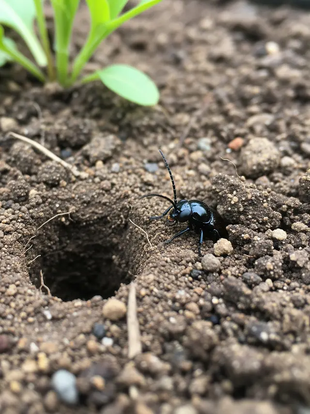 Lubang Serangga di Kebun Belakang Rumah (Image by Gemini AI)