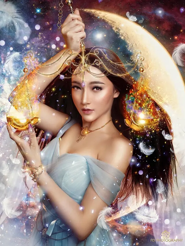 12 Pesona Seleb Saat Pemotretan Bertema Zodiak Ini Keren Banget