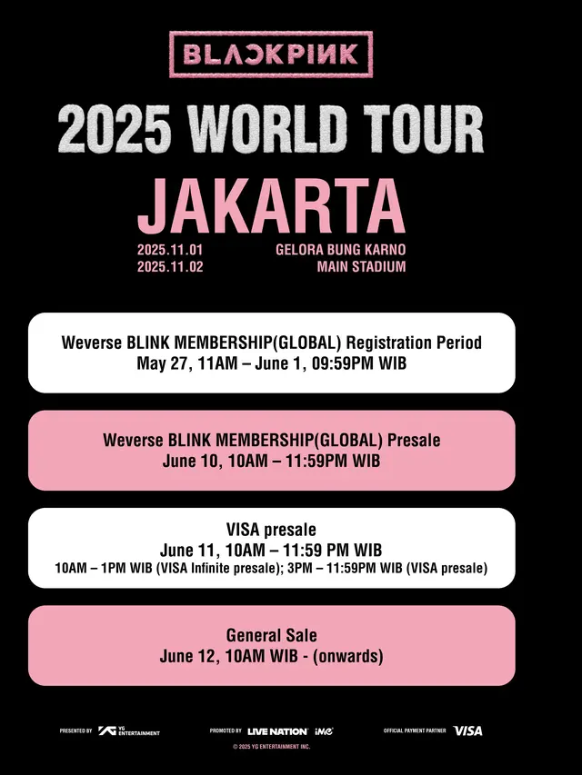 BLACKPINK Siap Guncang GBK Lagi (Foto/Sumber: tiket.com)