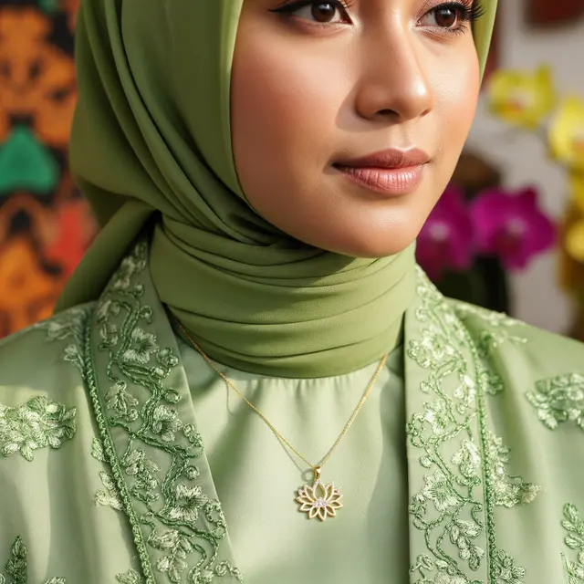 Kalung emas untuk lebaran (Image by Gemini AI)