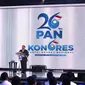 Presiden RI Terpilih Prabowo Subianto saat menghadiri Penutupan Kongres VI PAN yang digelar di Jakarta, Sabtu 24 Agustus 2024. (Merdeka.com)