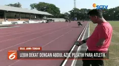 Pelatih cabor balap kursi roda, Abdul Aziz, menjadi panutan bagi para atlet meski terkenal tegas dan galak.