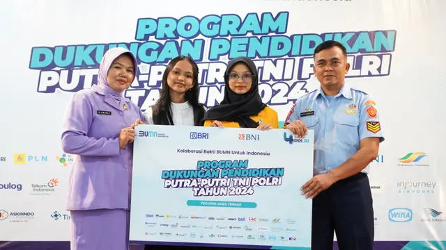 Ciptakan SDM Unggul dan Berdaya Saing, BRI Salurkan Beasiswa untuk Anak Anggota TNI-Polri