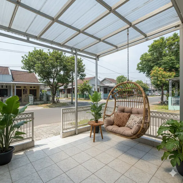 Desain Teras Rumah Hook Estetik