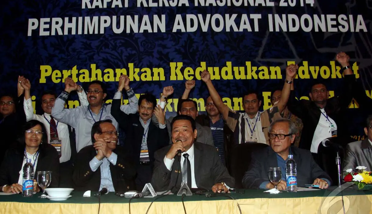 Perhimpunan Advokat Indonesia (Peradi) akan kembali menggelar aksi unjuk rasa di Bunderan HI, Jakarta, Selasa (22/9/2014) (Liputan6.com/Johan Tallo)