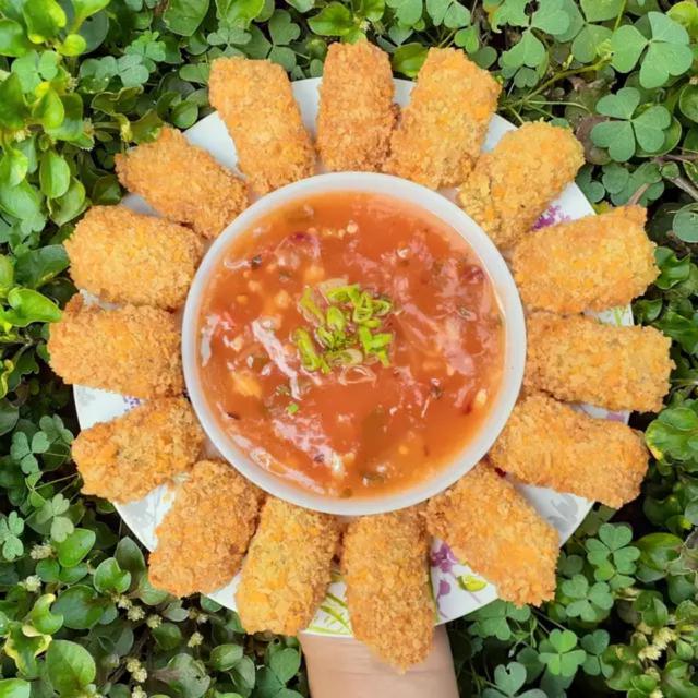 Resep nugget tempe saus asam manis. (dok. Cookpad @Leylita_hardjiyantie)