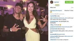 Bintang Barcelona, Neymar Jr adalah salah satu pesepak bola yang terkenal di laman Instagram dengan jumlah Followers sebanyak 40,3 juta, Neymar memposting kehidupannya pribadinya untuk penggemar fanatik. (Photo/Instagram)