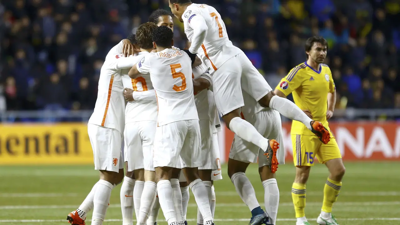 Kazakhstan vs Belanda (Liputan6.com)