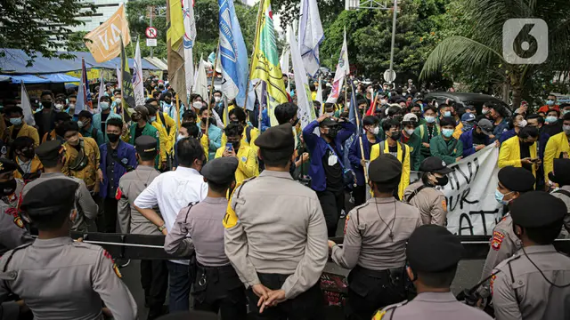 FOTO: Aksi BEM SI Tuntut Pembatalan Pemecatan 57 Pegawai KPK