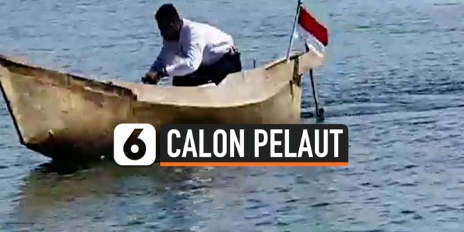 VIDEO: Demi Jadi Prajurit AL, Pemuda Kayuh Perahu ke Tempat Pendaftaran