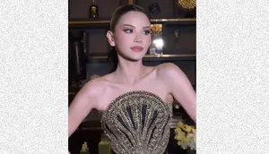 Penampilan Alyssa Daguise di after party pernikahan. (sumber: Instagram/ichanaahair)