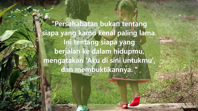 Kata-kata inspirasi hidup tentang persahabatan