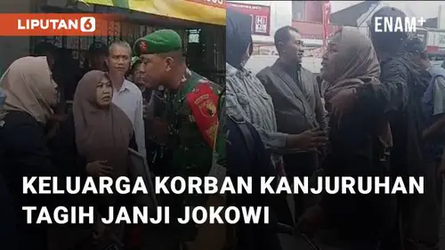 VIDEO: Keluarga Korban Tragedi Kanjuruhan Dihalau Aparat Saat Tagih Janji ke Jokowi