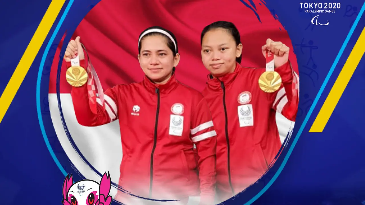 Infografis Leani Ratri Oktila / Khalimatus Sadiyah Sabet Medali Emas Paralimpiade Tokyo 2020