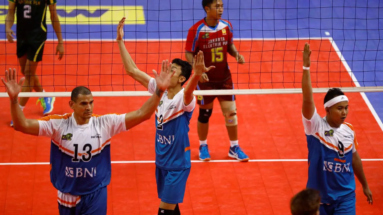 Proliga 2017, Jakarta BNI Taplus Vs Jakarta Elektrik PLN 