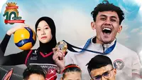 Artikel 10 Tahun Bola.com - Veddriq Leonardo, Greysia/Apriyani, Megawati Hangestri, Rizki Juniansyah (Bola.com/Adreanus Titus)