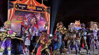 Suasana di perhelatan Mobile Legends: Bang Bang Indonesia Carnival 2019, di Bekasi, akhir pekan lalu.  (FOTO / Ist Moonton)