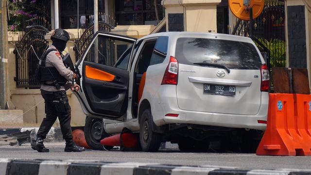 Pengamanan Mapolda Riau Usai Serangan Terduga Teroris