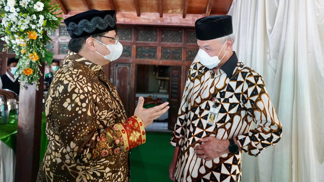 Airlangga Hartarto dan Ganjar Pranowo