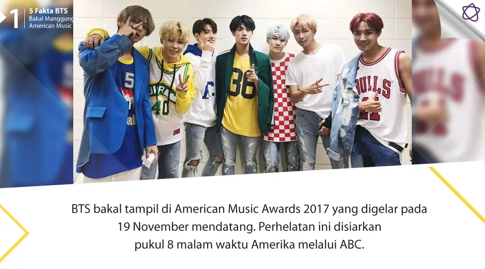 5 Fakta BTS Bakal Manggung di American Music Awards 2017 (Foto: Twitter/bts_bighit, Desain: Nurman Abdul Hakim/Bintang.com)