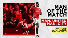 Berita Motion grafis Man of The Match pada laga Derbi Manchester, tak lain adalah Marcus Rashford. Berkat golnya di menit ke-82, bawa Setan Merah keluar sebagai pemenang atas Manchester City.